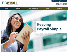 Tablet Screenshot of epayrollrg.com
